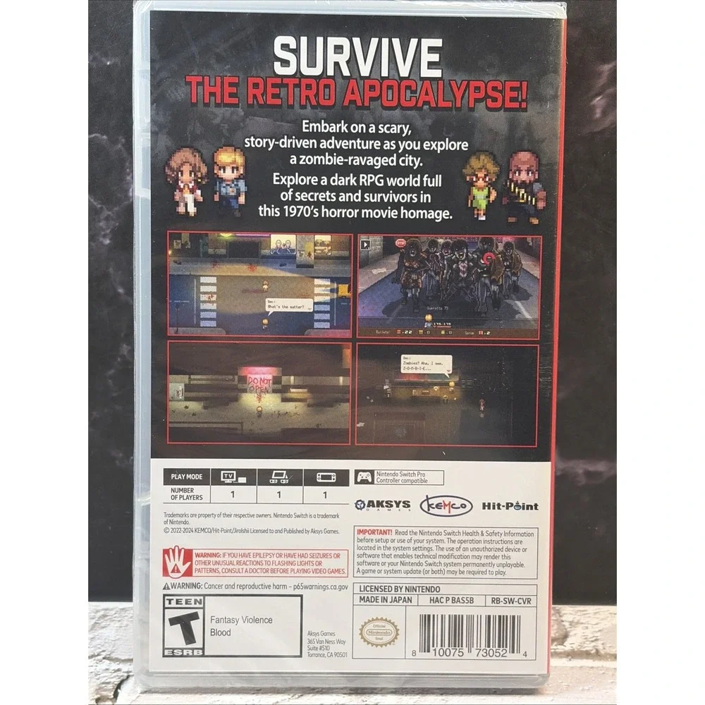 Raging Bytes for Nintendo Switch - Brand New Factory Sealed - Horror
